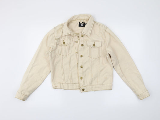 Boohoo Womens Beige   Jacket  Size 10