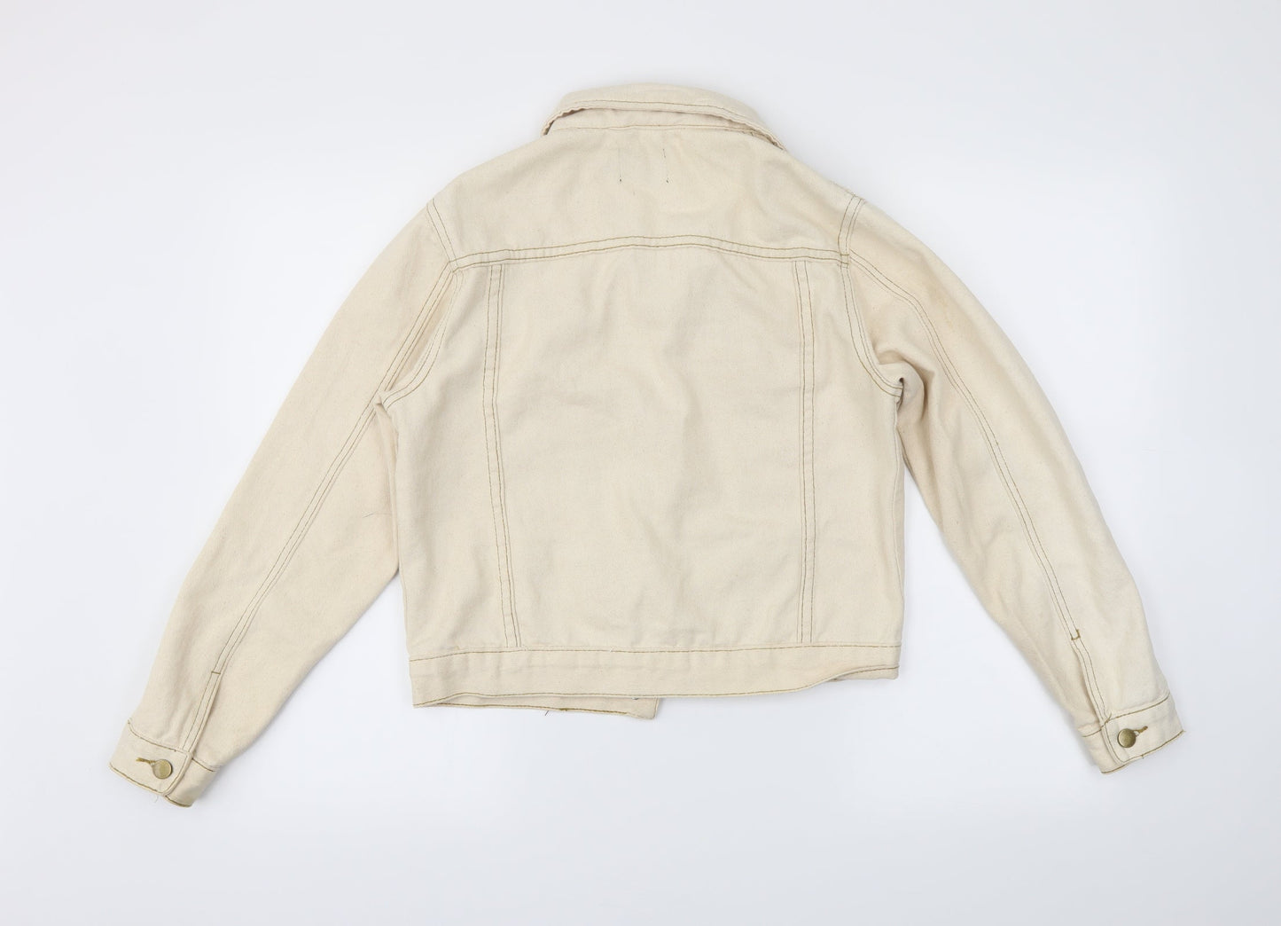 Boohoo Womens Beige   Jacket  Size 10