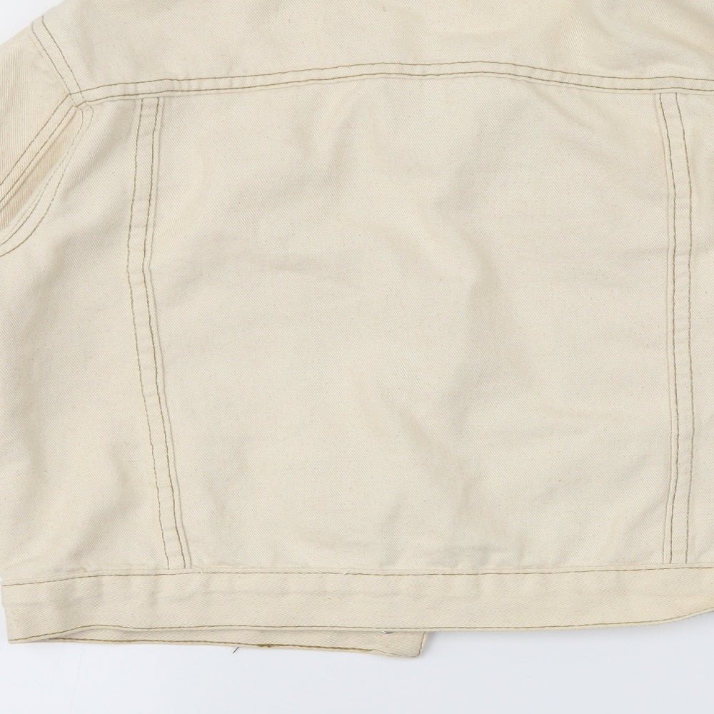 Boohoo Womens Beige   Jacket  Size 10