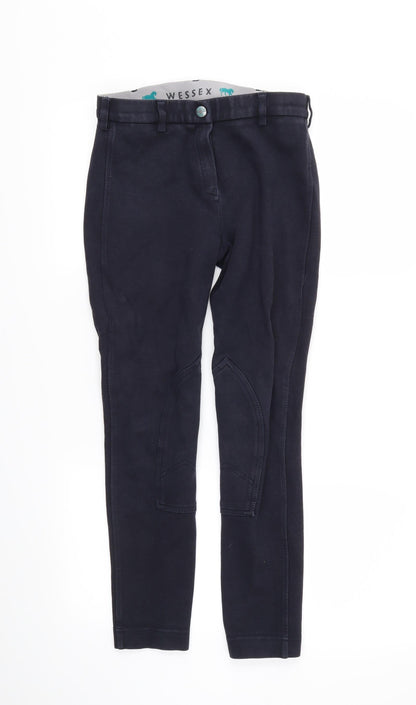 Wessex Womens Blue   Jegging Trousers Size 10 L25 in - Horse Riding