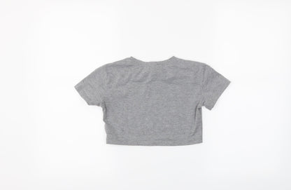 SheIn Girls Grey   Pullover T-Shirt Size 6-7 Years