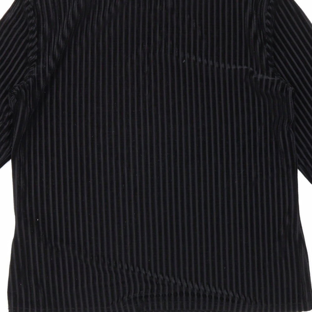 Womens UK Size L Noisy may Black Basic Blouse