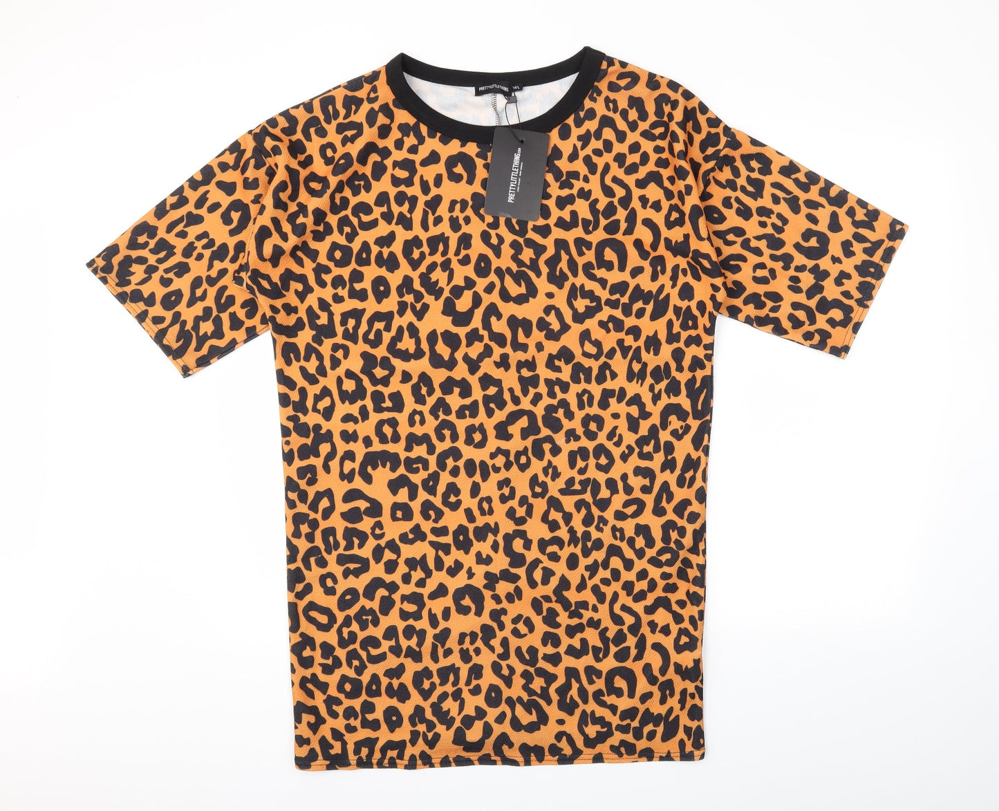 Womens UK Size M PRETTYLITTLETHING Orange Basic T-Shirt