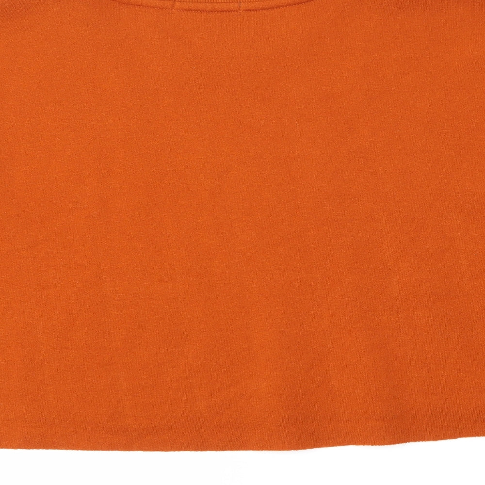 Primark Womens Orange   Pullover Sweatshirt Size M  - cropped