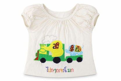 Pink Chili Girls White   Basic Blouse Size 2 Years  - train