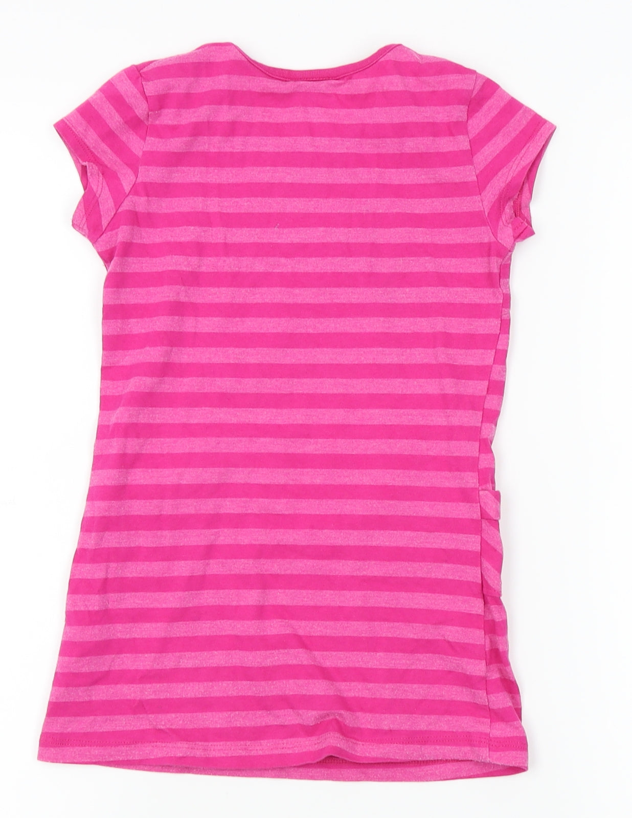 Cherokee Girls Pink Striped  T-Shirt Dress  Size 4-5 Years