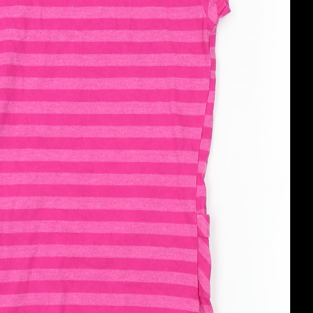 Cherokee Girls Pink Striped  T-Shirt Dress  Size 4-5 Years