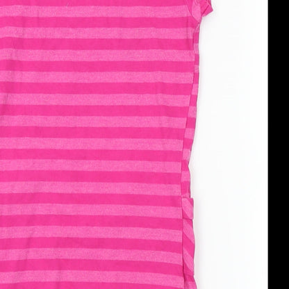 Cherokee Girls Pink Striped  T-Shirt Dress  Size 4-5 Years