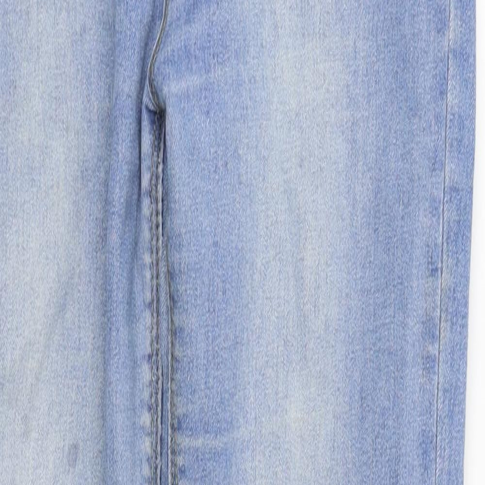 Boohoo Womens Blue  Denim Skinny Jeans Size 10 L28 in