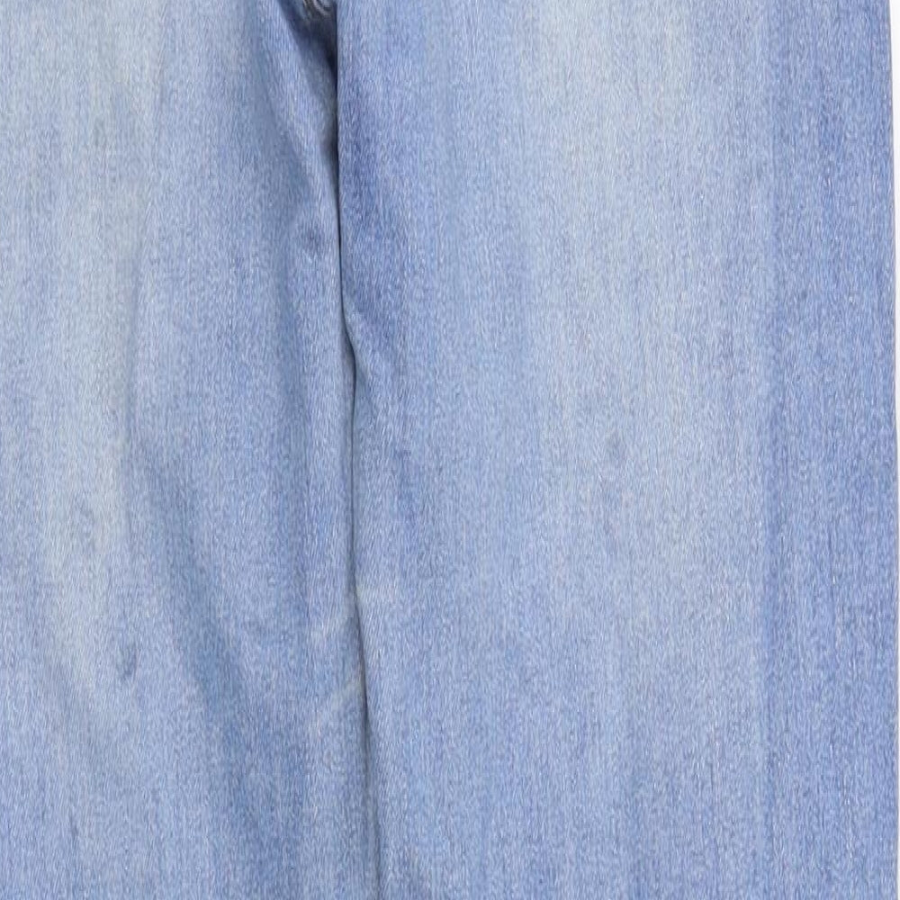Boohoo Womens Blue  Denim Skinny Jeans Size 10 L28 in