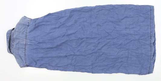 Denim CO Womens Blue  Denim A-Line  Size 8