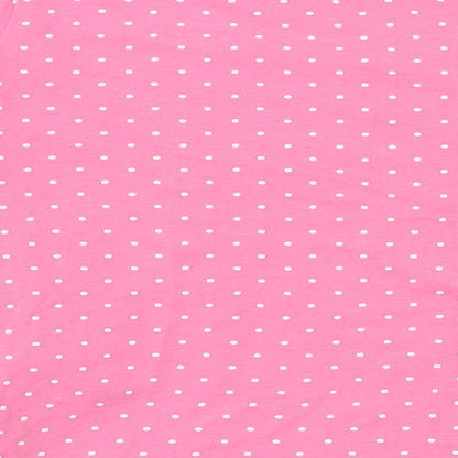 H&M Girls Pink Polka Dot  Top Pyjama Top Size 2-3 Years