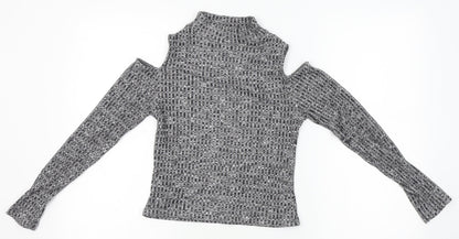 Innocence Womens Grey  Knit Pullover Jumper Size 10  - shoulderless