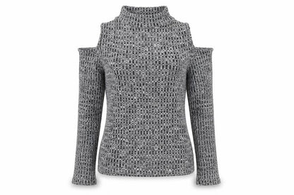 Innocence Womens Grey  Knit Pullover Jumper Size 10  - shoulderless