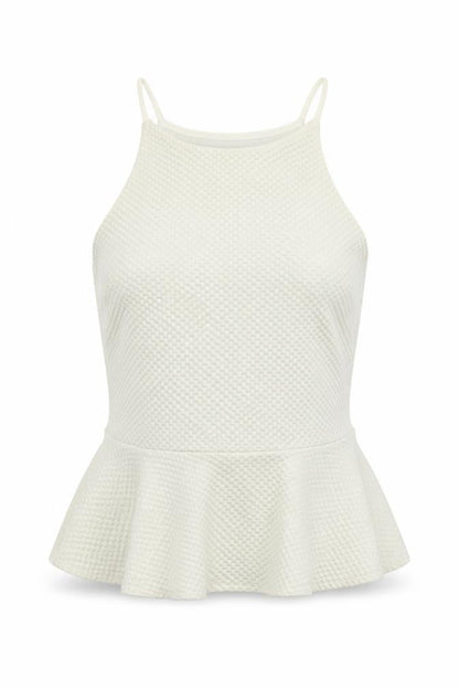 Womens UK Size 10 New Look White Basic Blouse