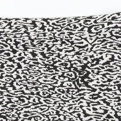 Only Womens White Animal Print Rayon Straight & Pencil Skirt Size S