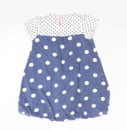 George Girls Blue Polka Dot  Fit & Flare  Size 18-24 Months