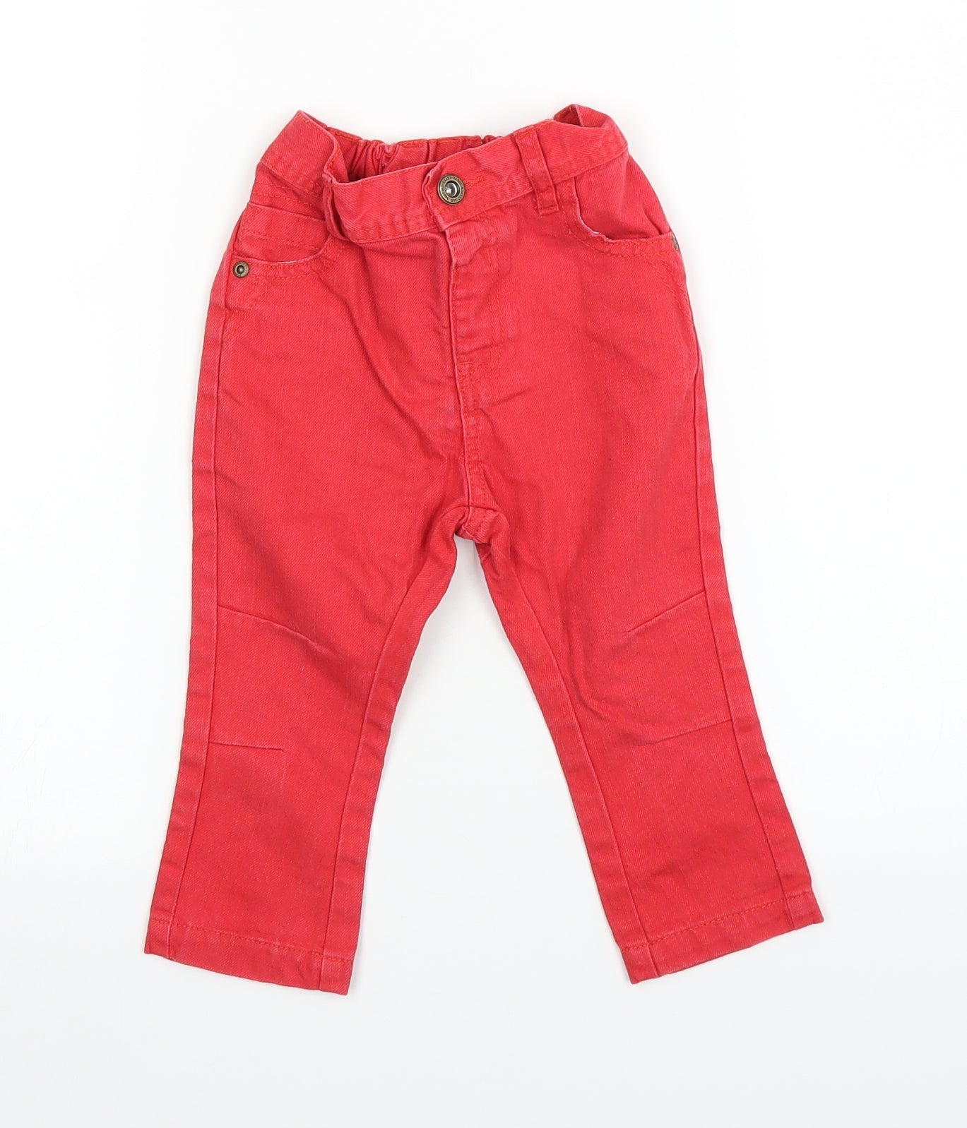George Baby Red  Denim  Jeans Size 18 Months