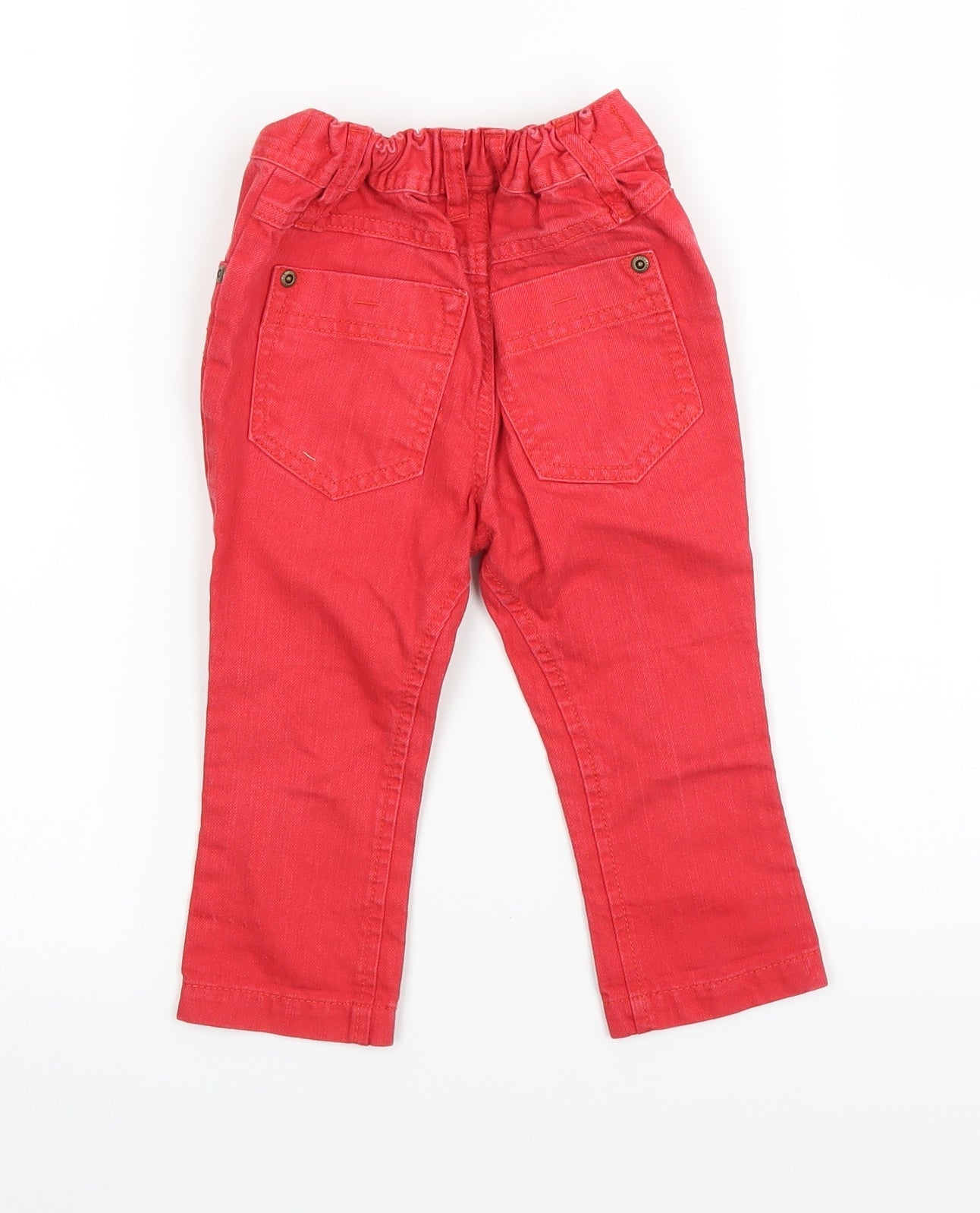 George Baby Red  Denim  Jeans Size 18 Months