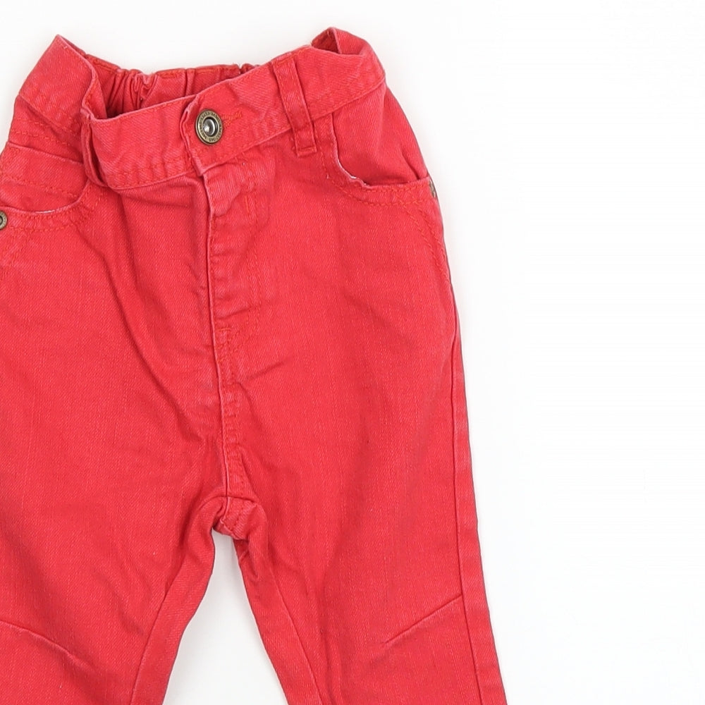 George Baby Red  Denim  Jeans Size 18 Months