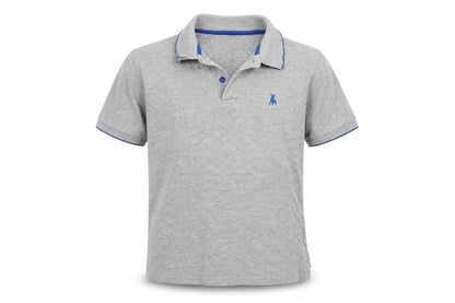 Rebel Boys Grey   Basic Polo Size 12-13 Years