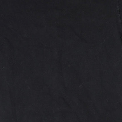 Womens UK Size M Fruit of the Loom Black Basic T-Shirt
