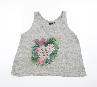 Womens UK Size 16 NEXT Green Basic Tank