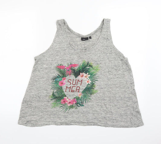 Womens UK Size 16 NEXT Green Basic Tank