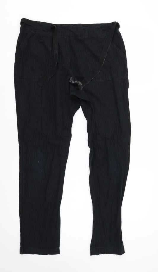 George Womens Black   Sweatpants Trousers Size 12 L27 in
