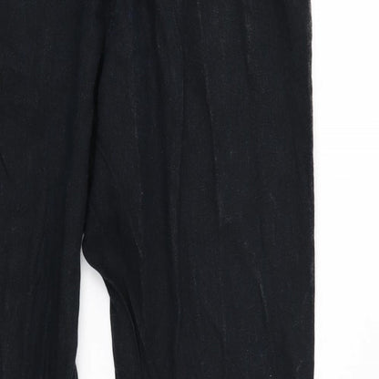 George Womens Black   Sweatpants Trousers Size 12 L27 in