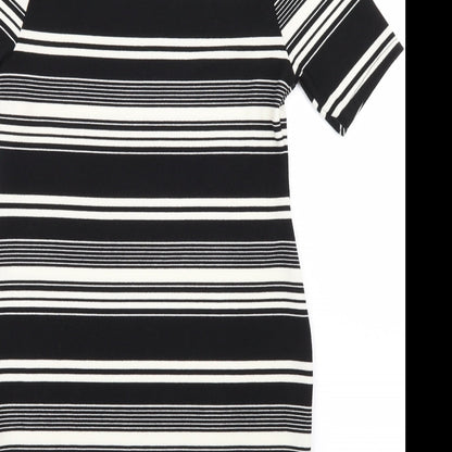 New Look Womens Black Striped  Bodycon  Size 14