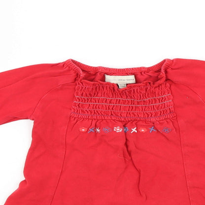 Little Rocha Girls Red Floral  A-Line  Size 12-18 Months
