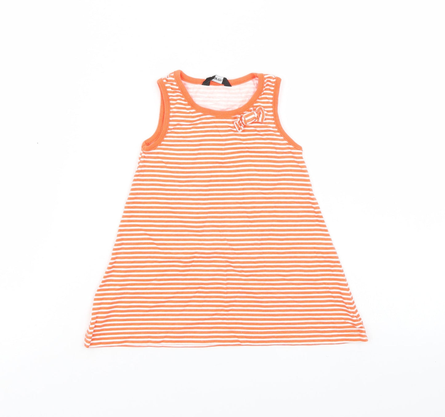 George Girls Orange Striped  A-Line  Size 12-18 Months