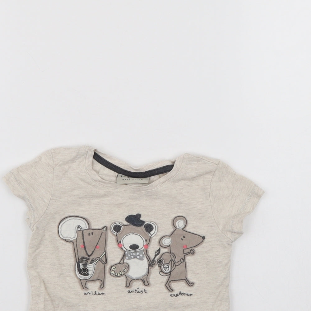 NEXT Girls Grey   Tunic Jumper Size 9-12 Months
