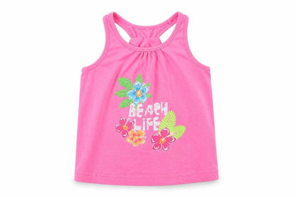 Early Days Girls Pink   Basic Tank Size 12-18 Months