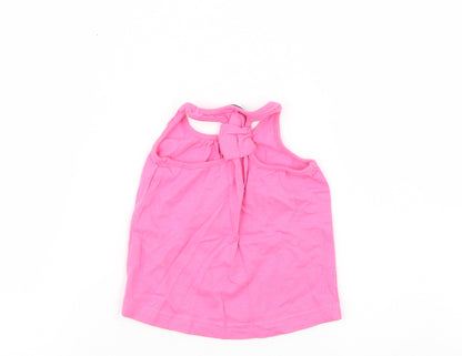 Early Days Girls Pink   Basic Tank Size 12-18 Months