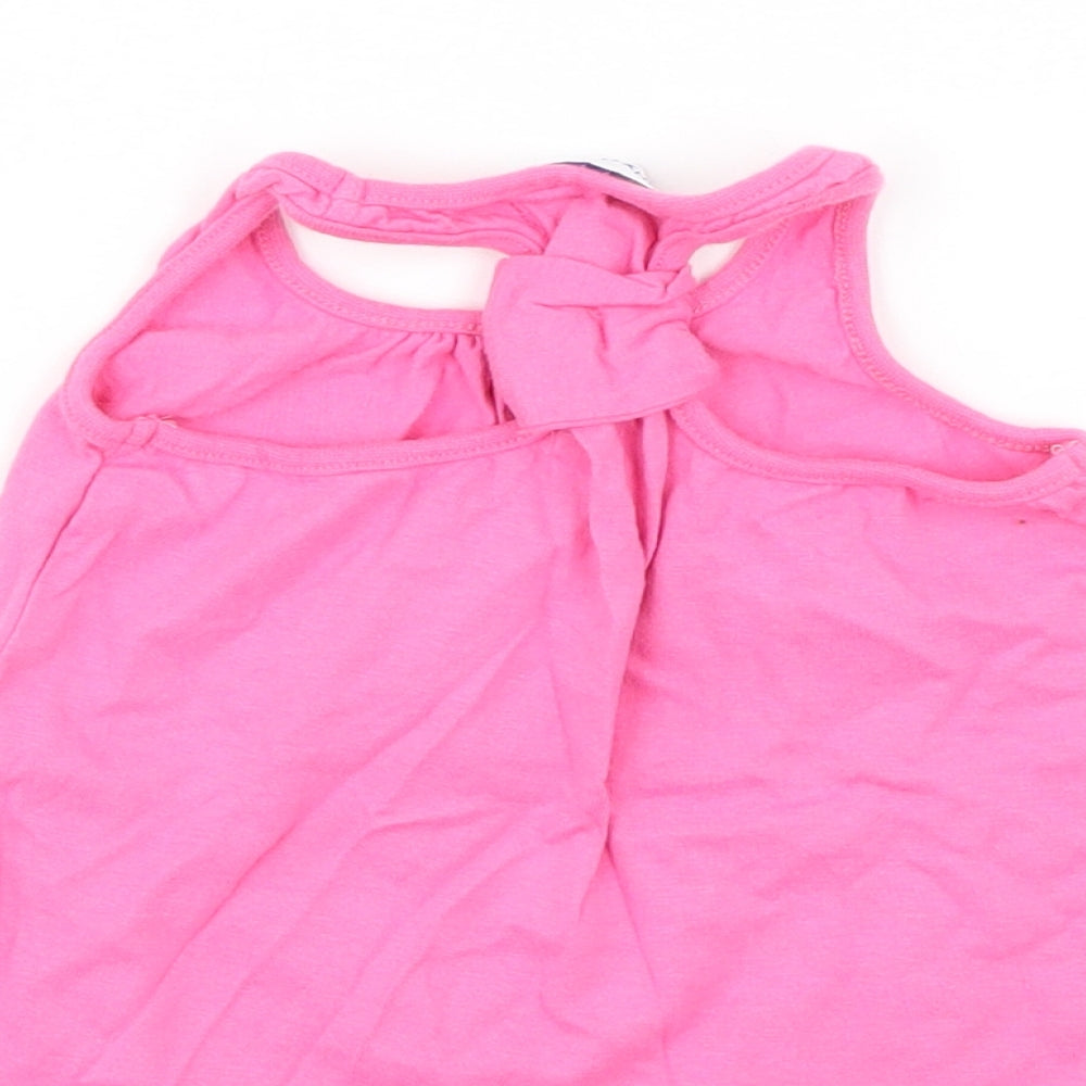 Early Days Girls Pink   Basic Tank Size 12-18 Months