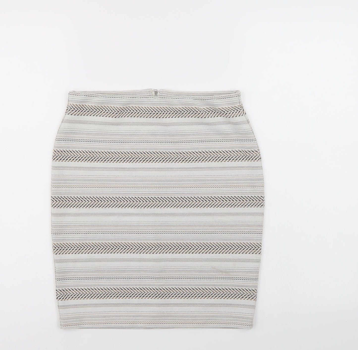 Miss Selfridge Womens Multicoloured Striped  A-Line Skirt Size 10