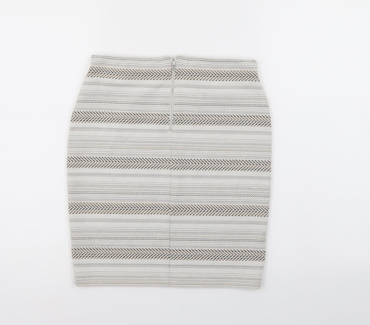 Miss Selfridge Womens Multicoloured Striped  A-Line Skirt Size 10