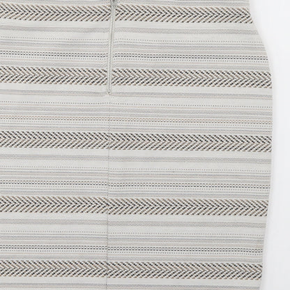 Miss Selfridge Womens Multicoloured Striped  A-Line Skirt Size 10