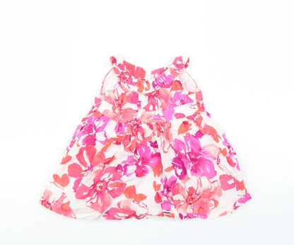 Maggie & Zoe Girls Multicoloured Floral  Tank Dress  Size 12 Months