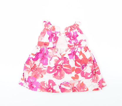 Maggie & Zoe Girls Multicoloured Floral  Tank Dress  Size 12 Months