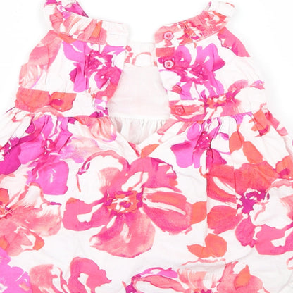 Maggie & Zoe Girls Multicoloured Floral  Tank Dress  Size 12 Months