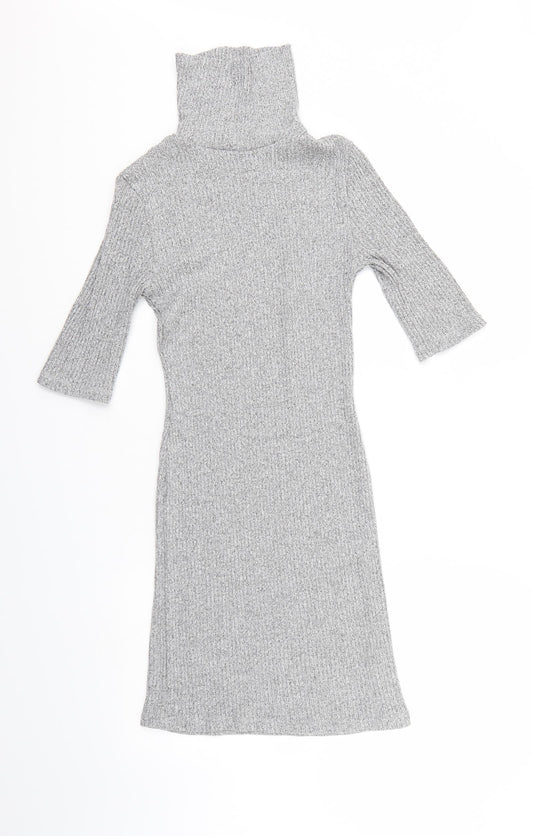 Top Shop Womens Grey   Bodycon  Size 8
