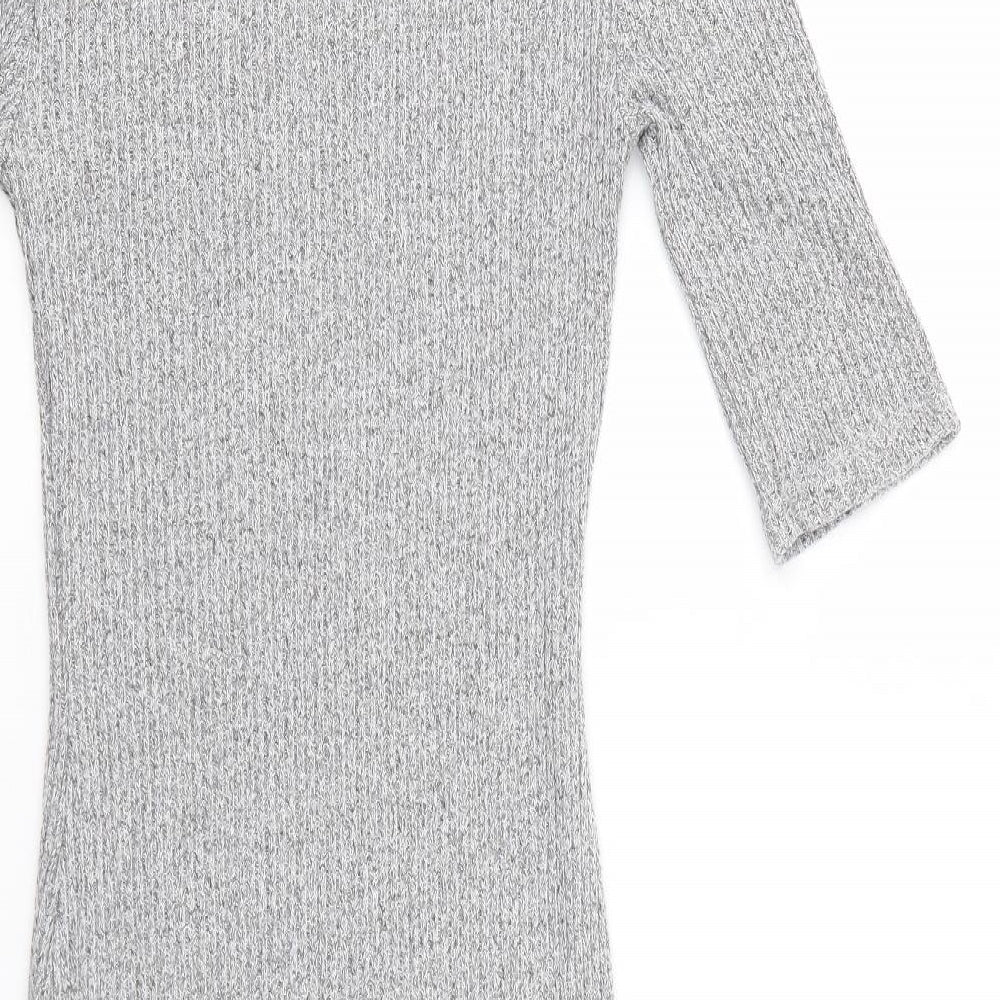 Top Shop Womens Grey   Bodycon  Size 8