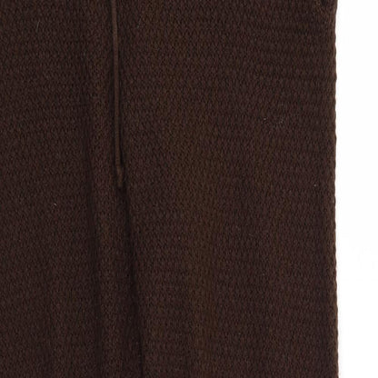 Womens UK Size M PRETTYLITTLETHING Regular Fit Sweatpants Brown Trousers