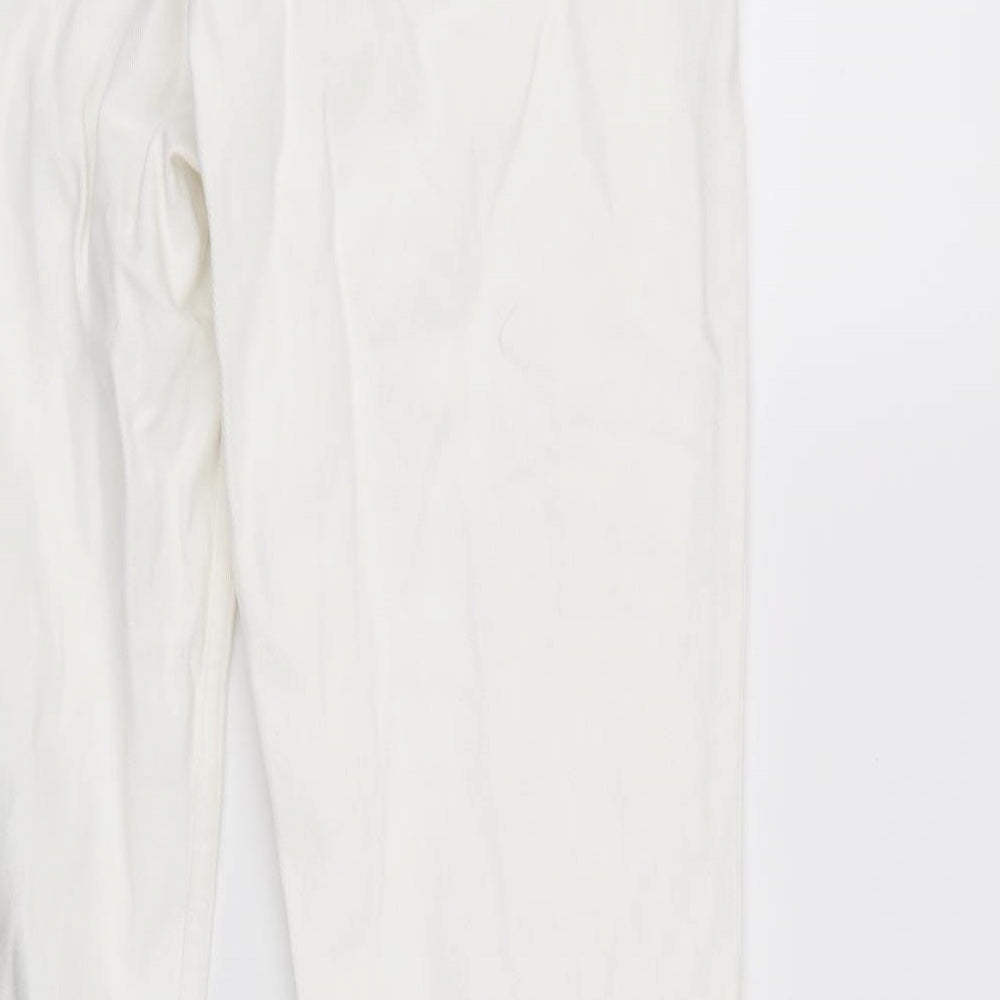 &Denim Womens White  Denim Cropped Jeans Size 32 in L27 in
