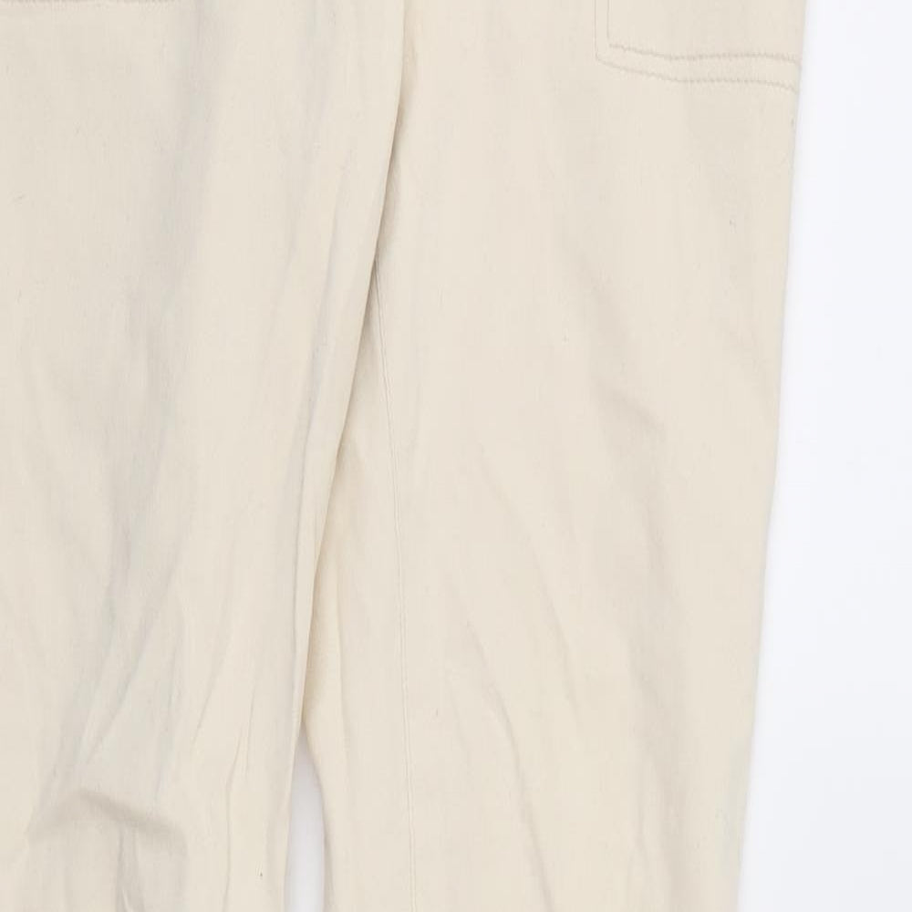 New Look Womens Ivory  Denim Tapered Jeans Size 10 L31 in