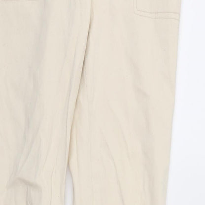 New Look Womens Ivory  Denim Tapered Jeans Size 10 L31 in