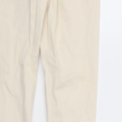 New Look Womens Ivory  Denim Tapered Jeans Size 10 L31 in